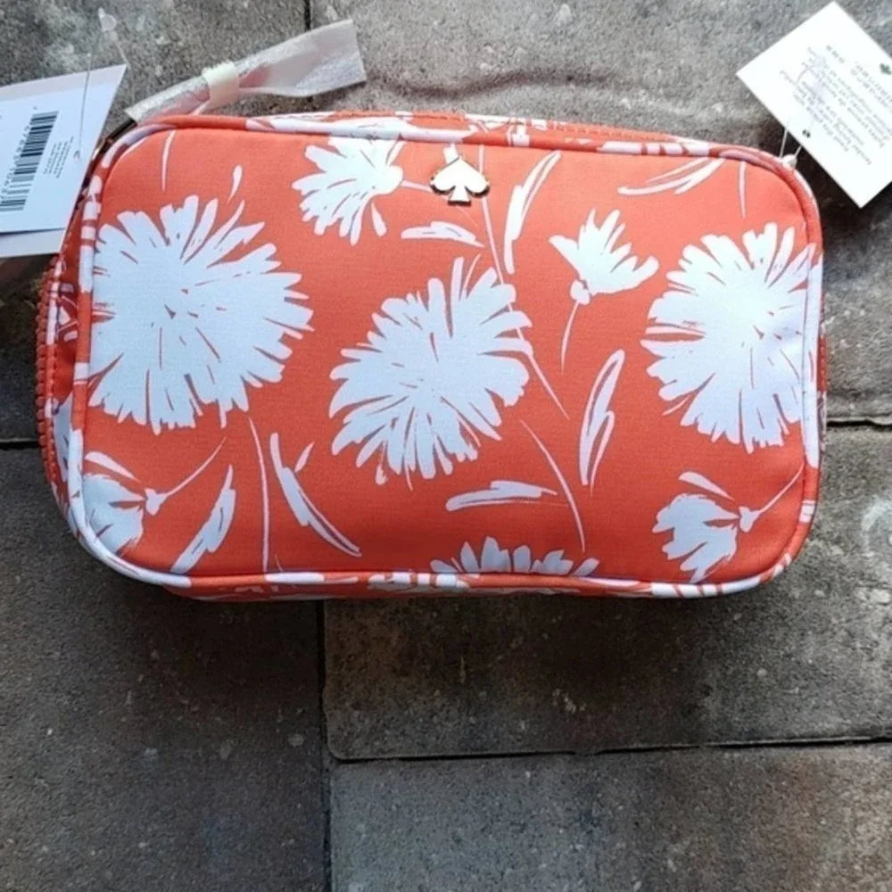 Kate Spade Orange Jae Wild Blossom Camera Bag Crossbody